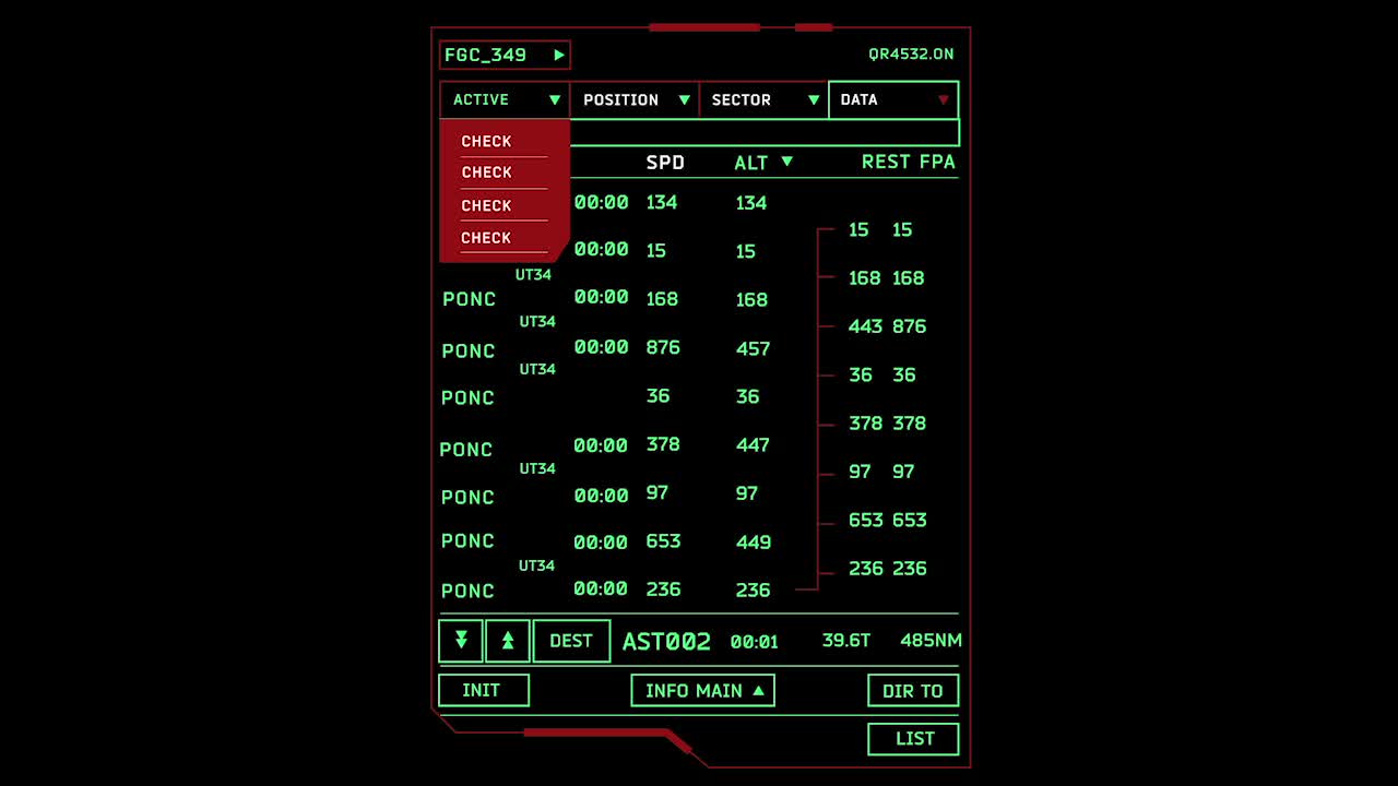 Interfaccia utente HUD retrò