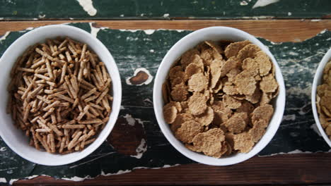 bowls of various breakfast 4k