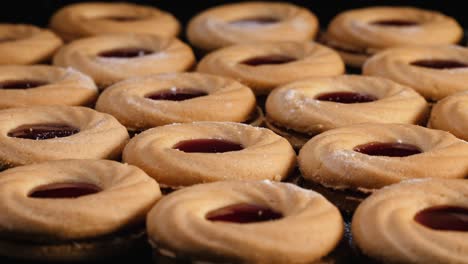 cookies with jam rotating