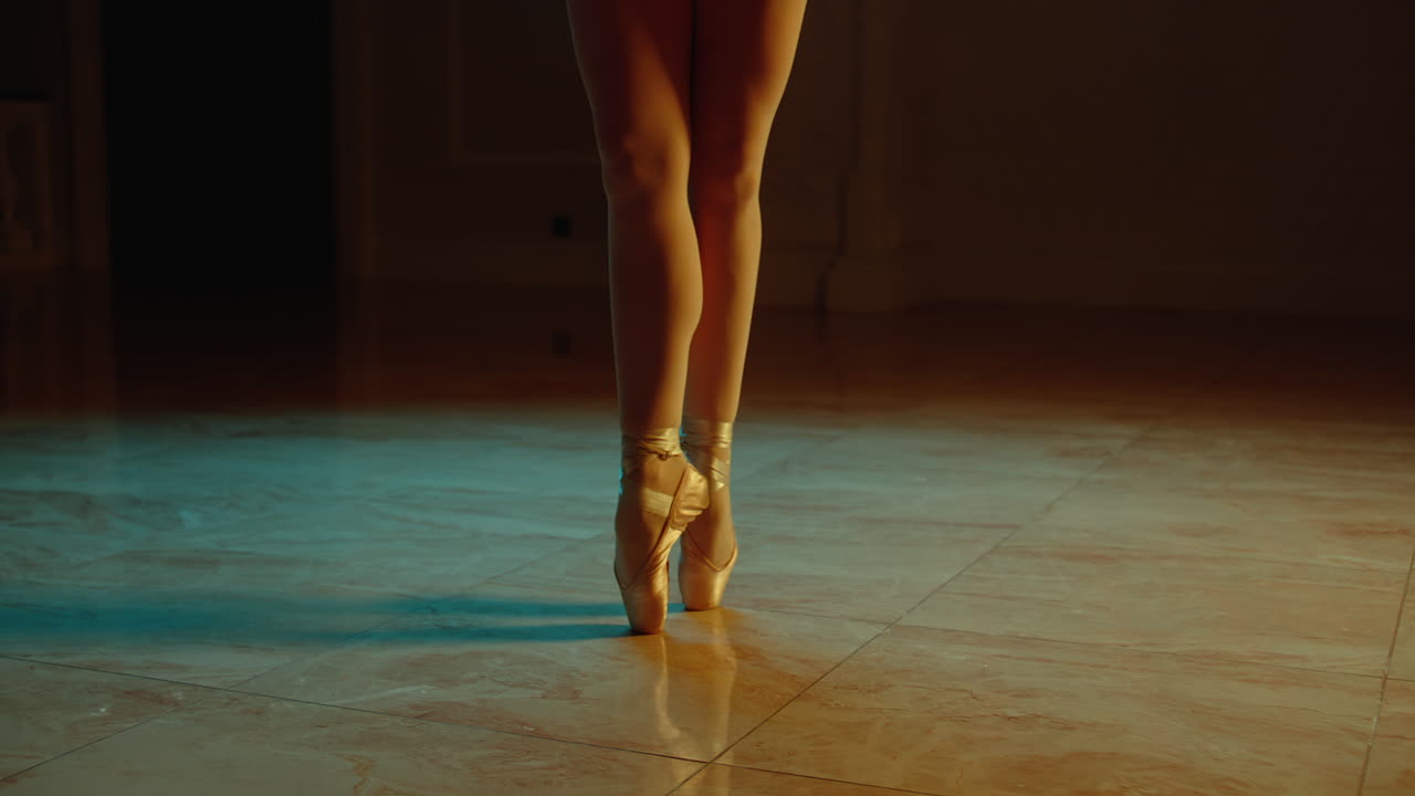 Ballet Dancer in Pointe Position