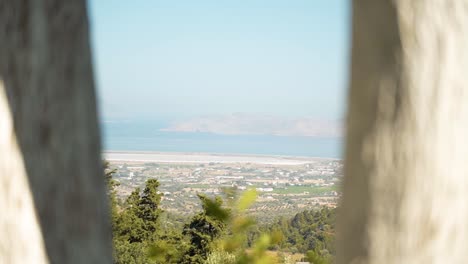 impresionante paisaje desde arriba de la ciudad portuaria de kos en grecia