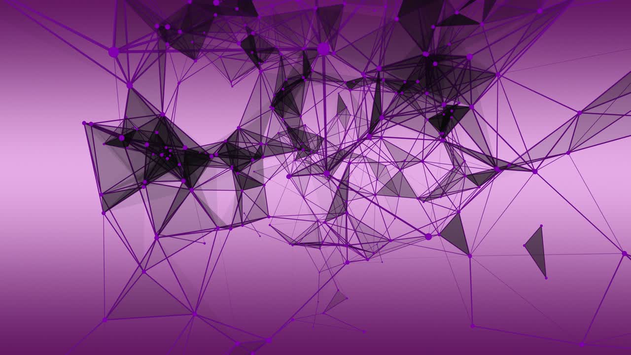 fantástica animación del plexo con triángulos modernos en cámara lenta, 4096x2304 bucle 4k
