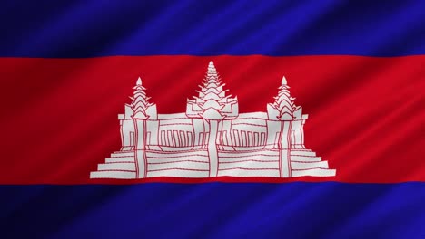 flag of cambodia waving background