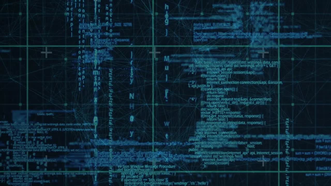 Animation of diverse data processing in digital space