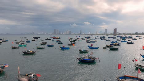 Barcos-De-Pesca-Tradicionales-Coracle-De-Vietnam