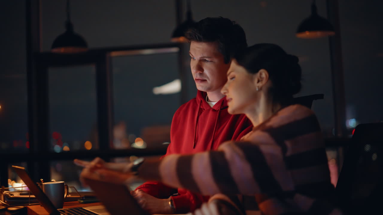 People working on laptops