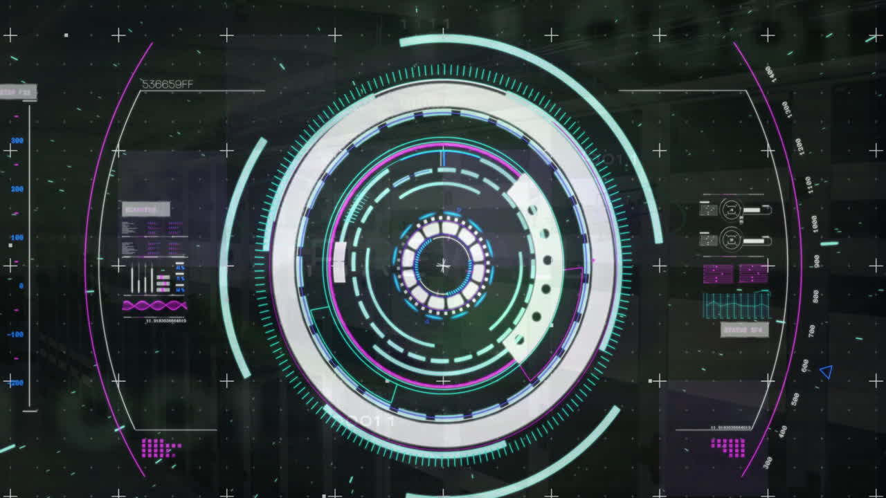 Animation of scope scanning and digital data processing