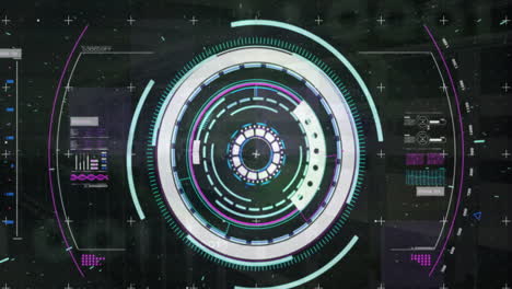 animation of scope scanning and digital data processing