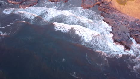 Oregon-Coast-Ocean-Drohne-Von-Oben-Nach-Unten