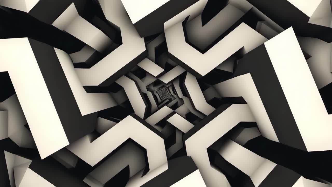 túnel geométrico abstracto