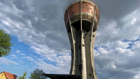 vukovar water tower, from botom to top shot, croatia