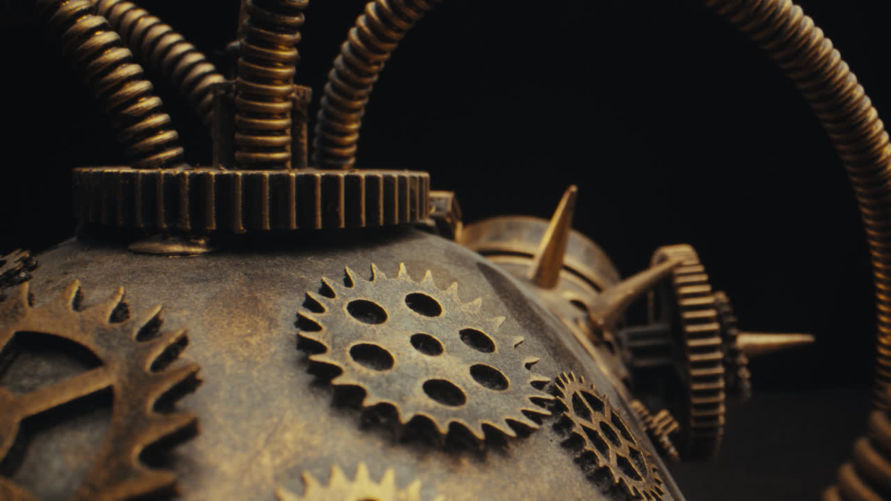 Steampunk Mechanical Heart Detail