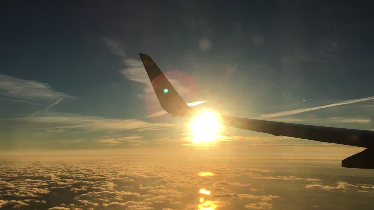 Vista desde la ventana del avión