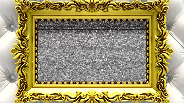 Hyperspace jump in gold picture frame