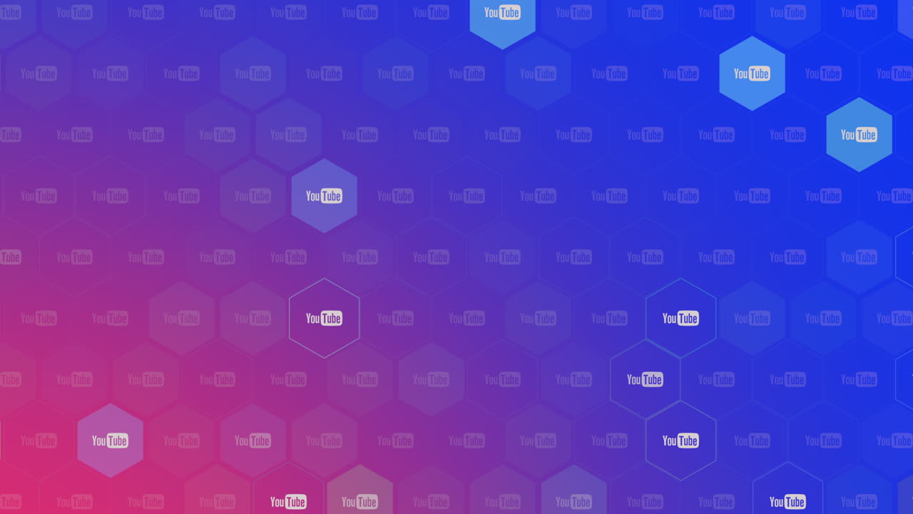 iconos de movimiento de la red social de youtube en un fondo simple