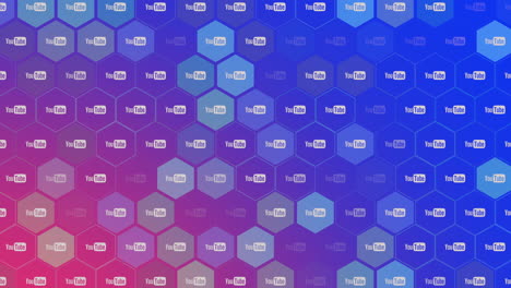 iconos de movimiento de la red social de youtube en un fondo simple