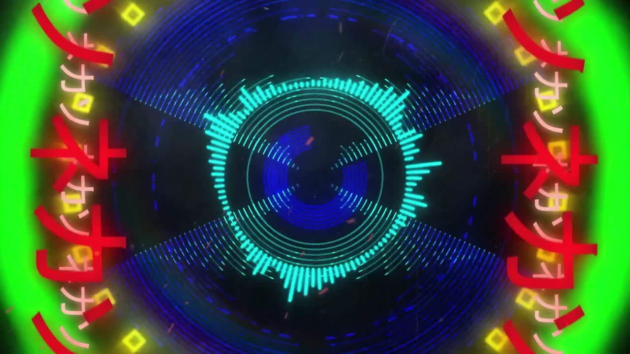 animación de escritura china asiática roja brillante en ambos lados