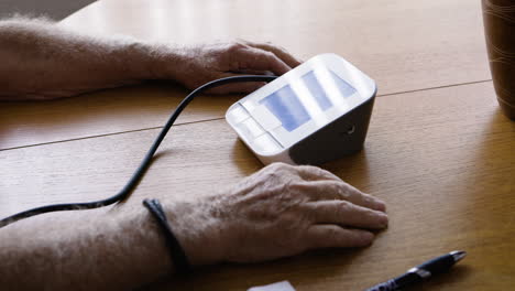 measuring blood pressure