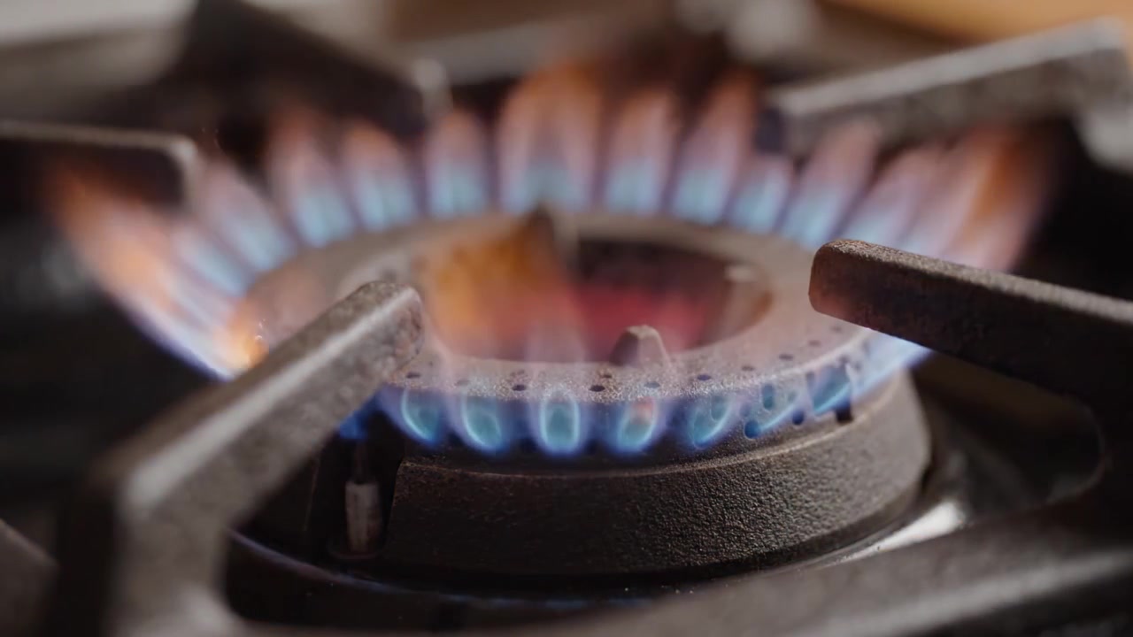 The Transformation of a Gas Burner: From Idle to Ignition - A Captivating Journey of Flame and Functionality in Domestic Cooking Appliances