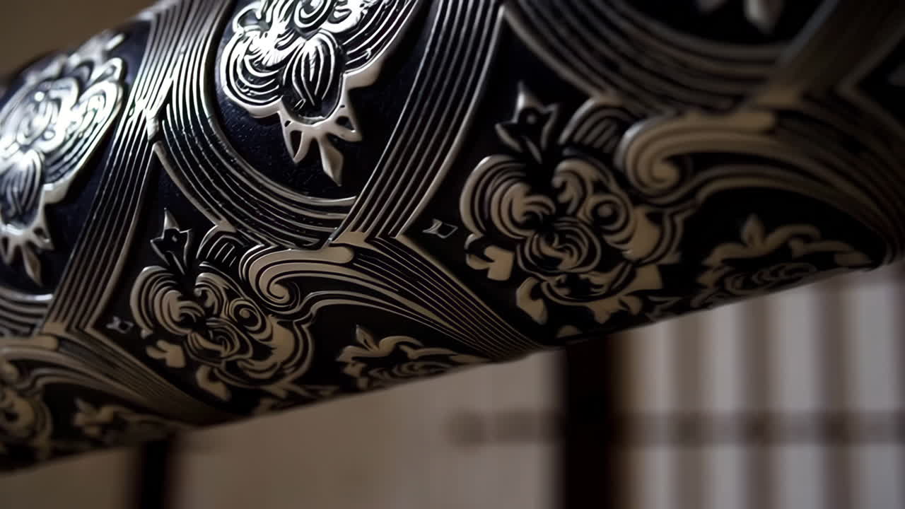 Japanese Swords in Traditional Interior