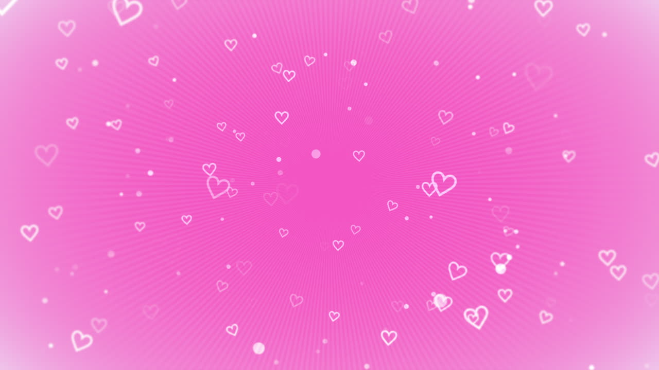 San Valentino Sfondo Brillante Animazione Cuore Romantico 62