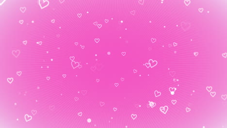 día de san valentín fondo brillante animación corazón romántico 62