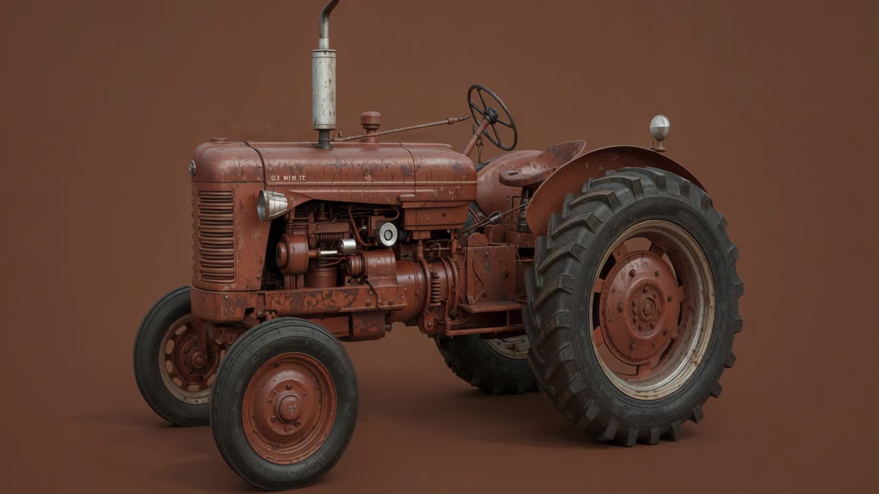 Vintage Rusty Tractor
