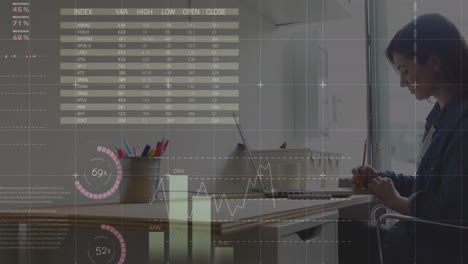 animación de estadísticas y procesamiento de datos sobre el hombre utilizando computadora