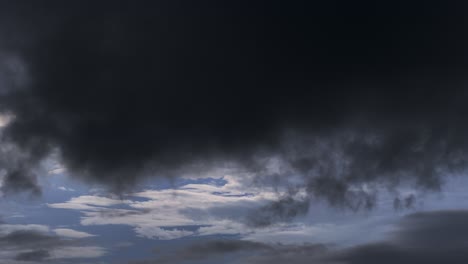 timelapse of dark stormy sky with fast moving clouds