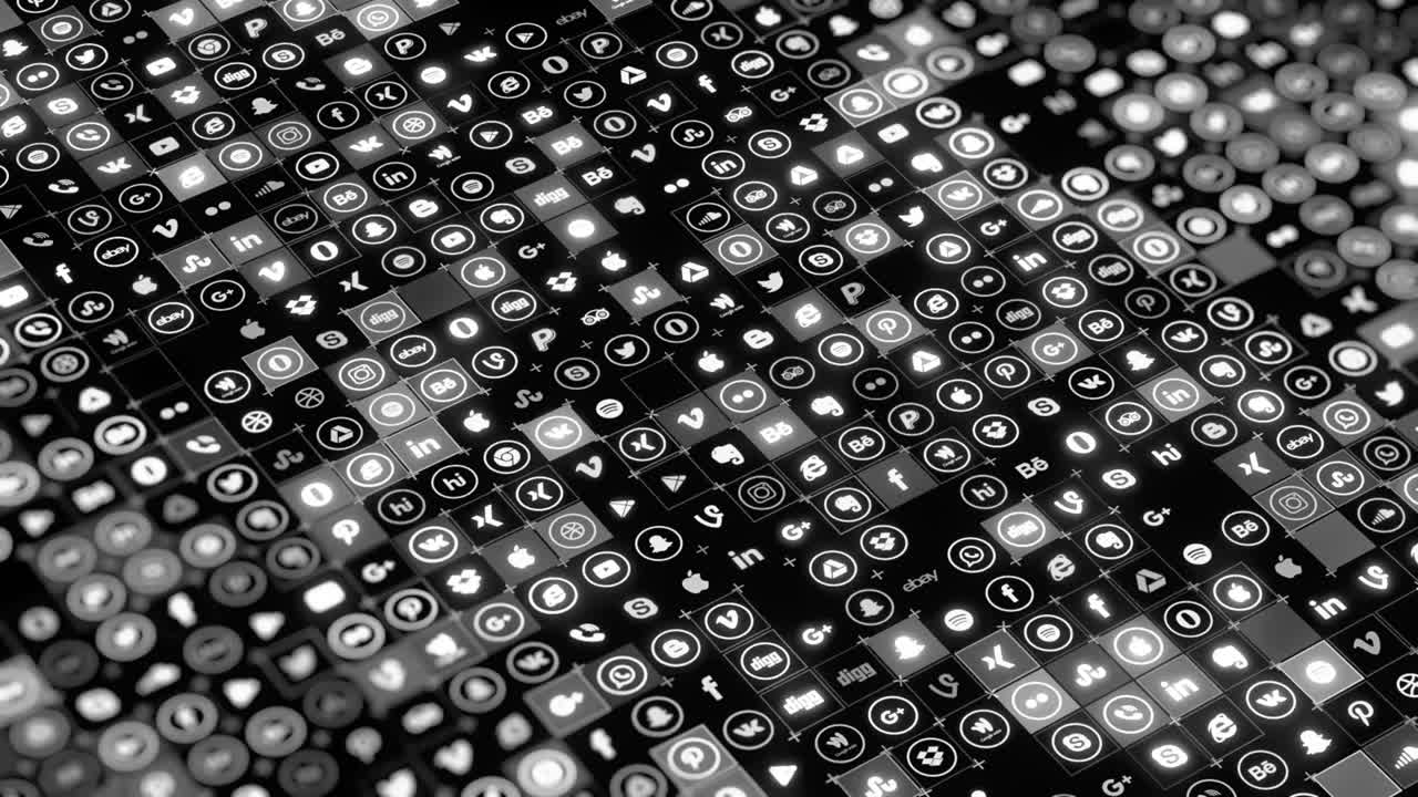 Social Media Icons Pattern