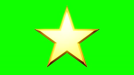 la estrella dorada gira. las imágenes de renderización 3d en 4k.