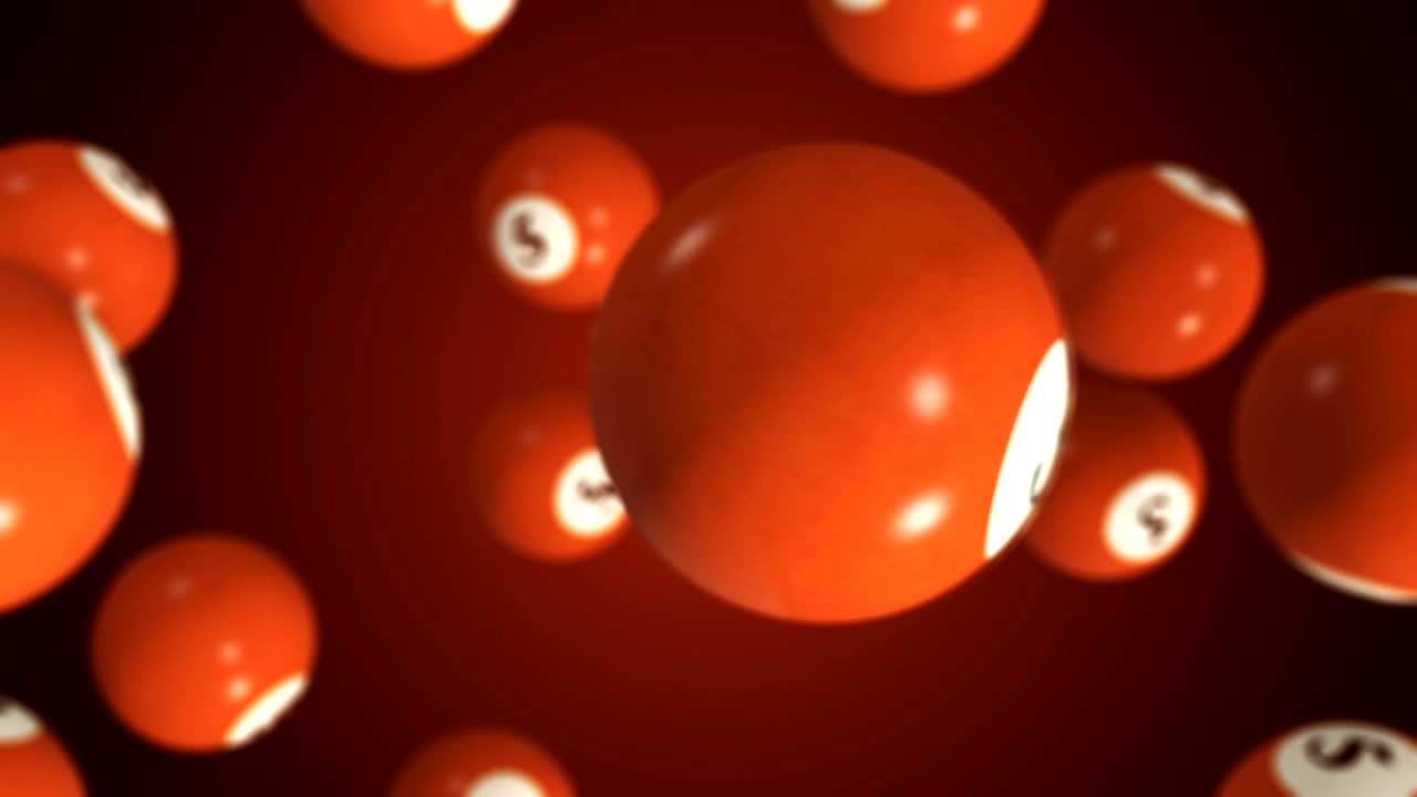 마 매트 알파 채널과 함께 회전하는 빌리어드 공 - 원활한 루프 - 스 비디오