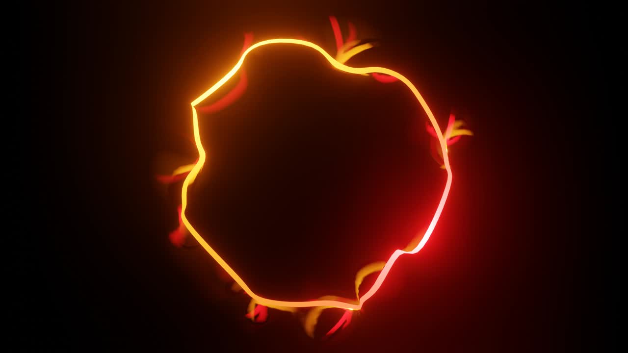 luces de neón en fondo de movimiento abstracto