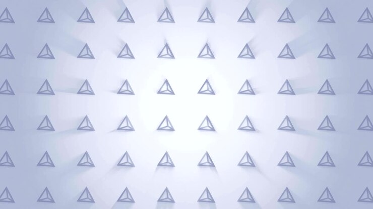 Geometric pyramid pattern. Pyramid dancing. Business symbol loop animation. Business network design.