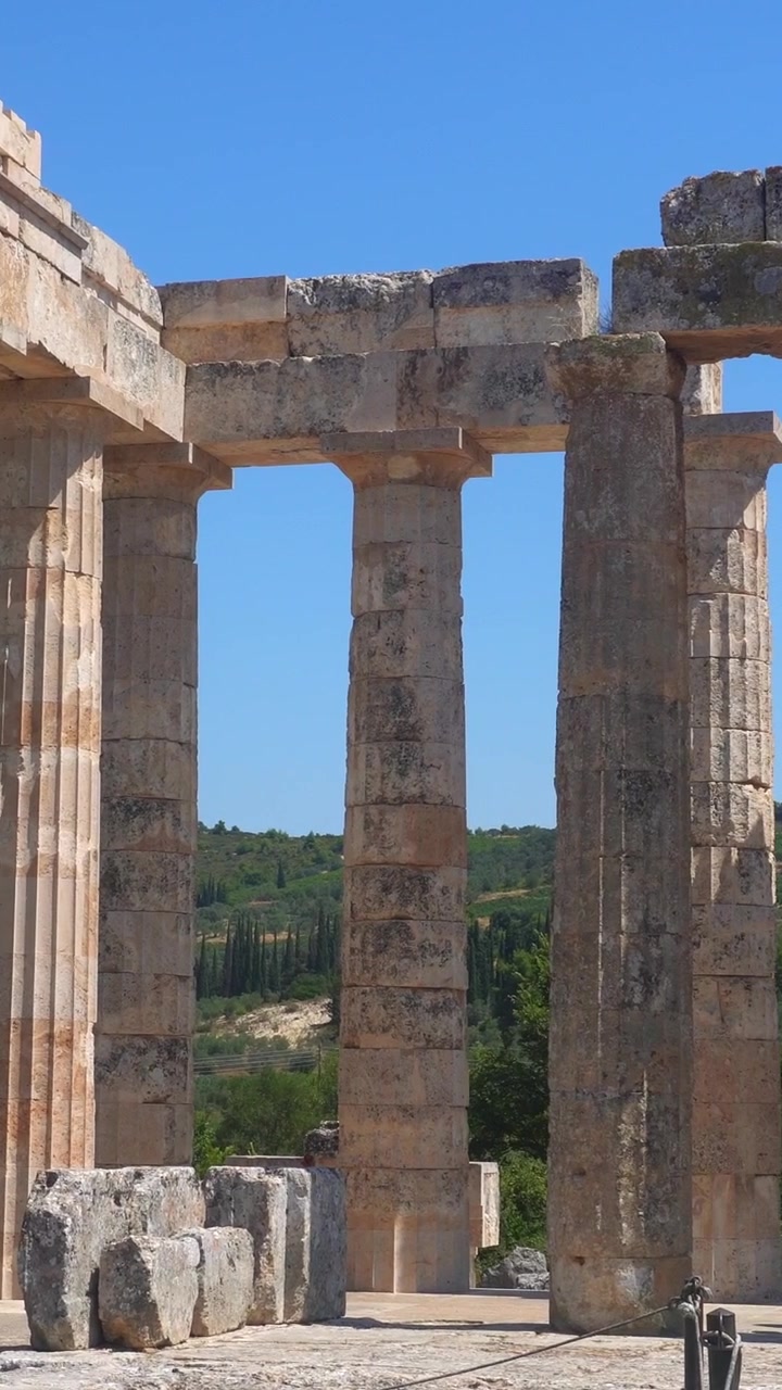 Rovine dell'Antico Tempio di Zeus a Nemea, Grecia