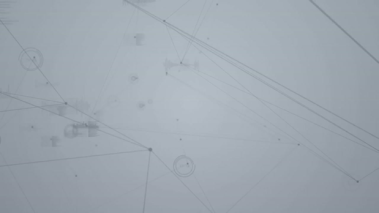 animación de la red de conexiones sobre un fondo gris