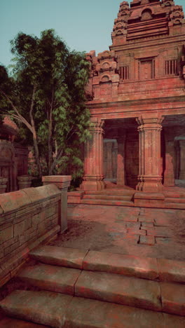 ancient temple ruins in the jungle