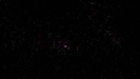 partículas suaves y brillantes abstractas en movimiento en un espacio tridimensional. resolución de 4k.