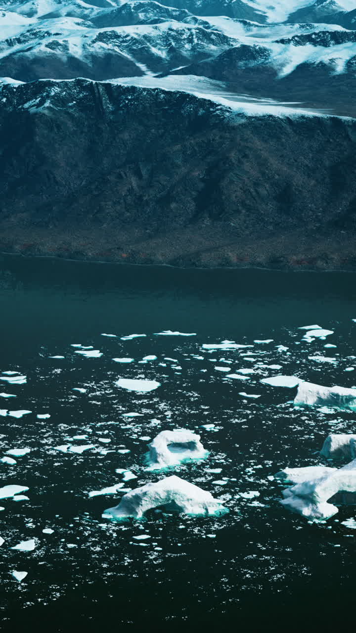 알래스카 의 큰 빙하 의 파노라마 뷰