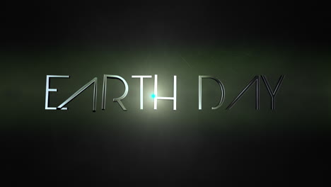 earth day with light effect of stat in dark galaxy