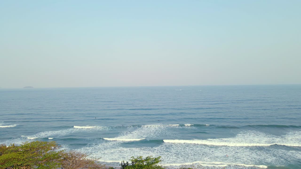 Brazil beach Itamambuca Ubatuba Atlantic coast South America coastline, aerial drone view
