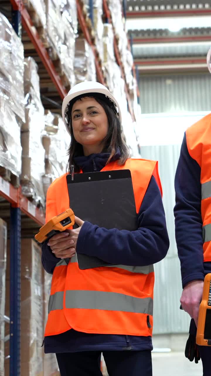 Warehouse Workers Performing Inventory Scan