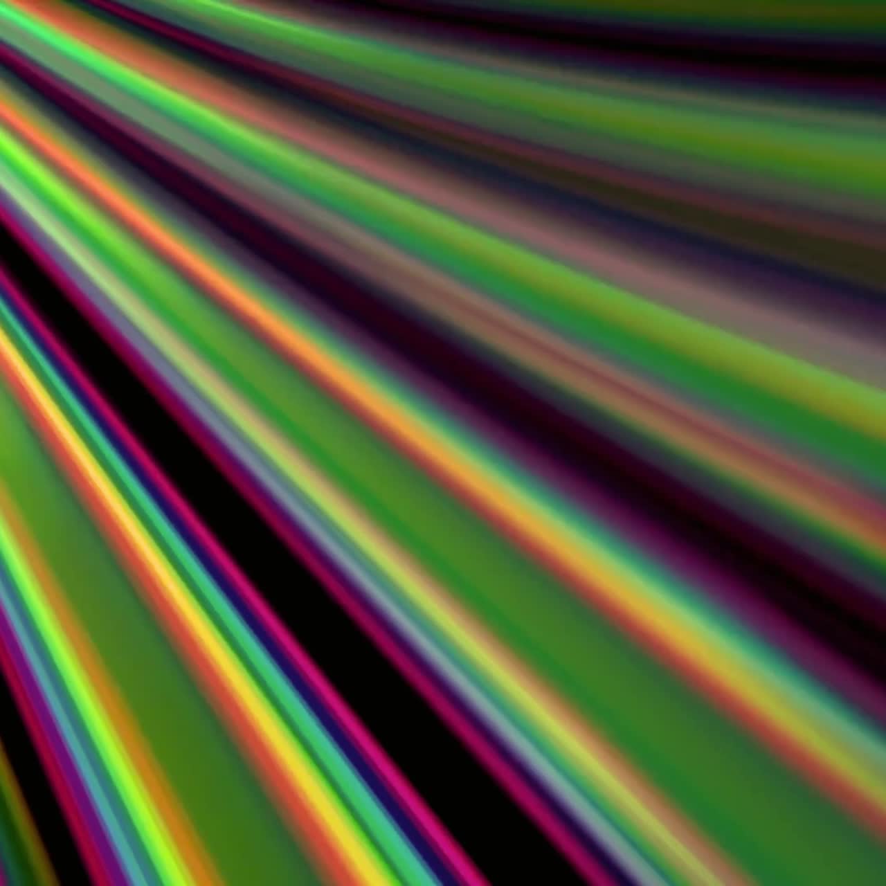 Levendige abstracte lichtstralen die bewegen over een donkere achtergrond