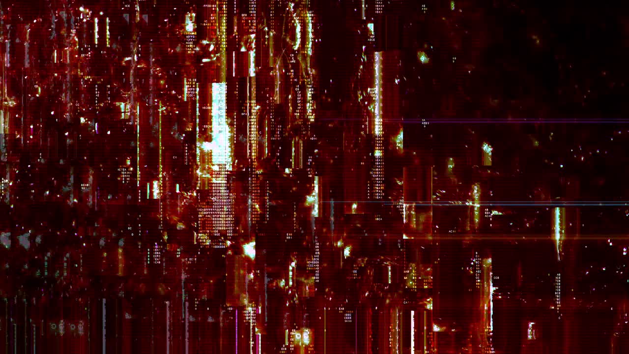 Colorful Cyber Glitch Background Loop