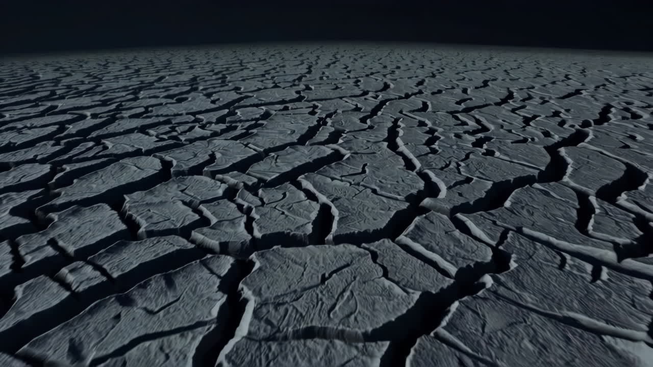건조한 균열 된 땅