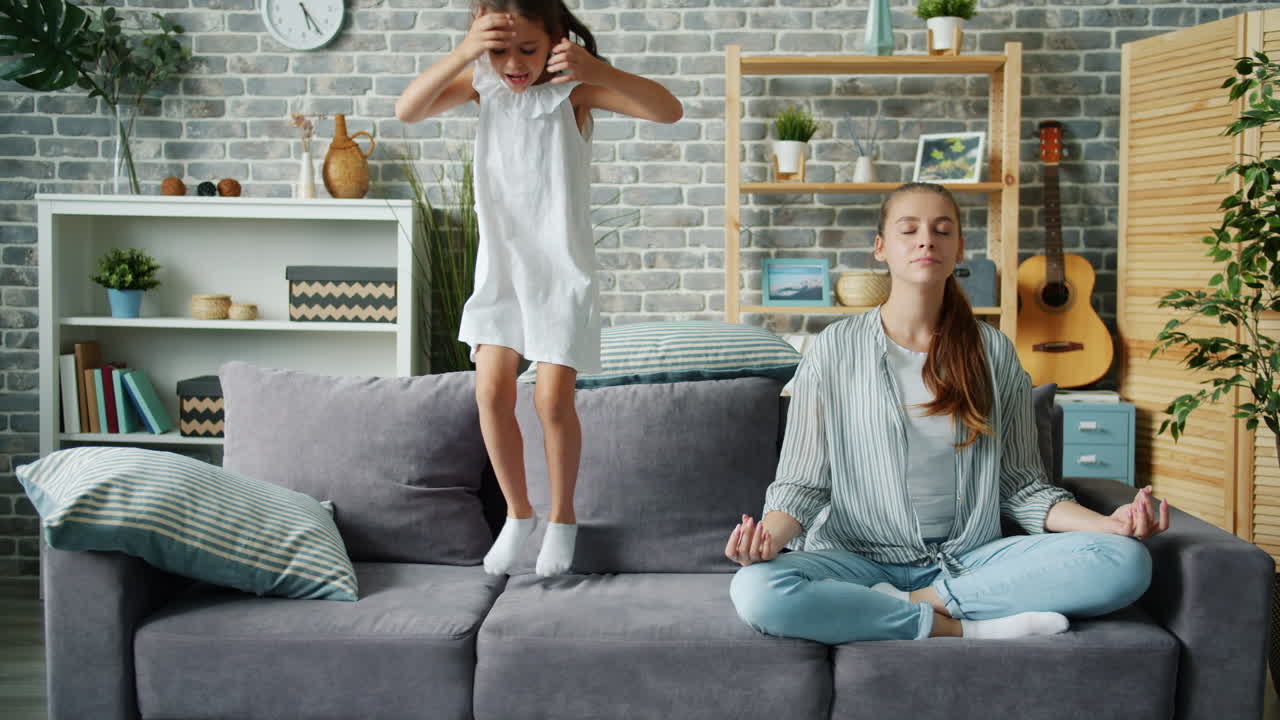 Daughter's Joy and Mother's Relaxation