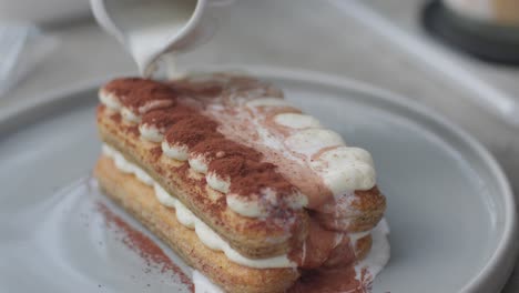 delicious tiramisu dessert preparation