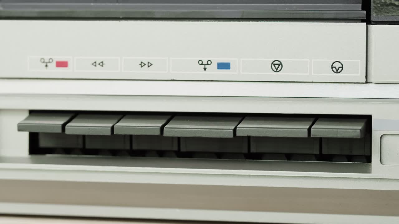 Vintage Cassette Player Controls