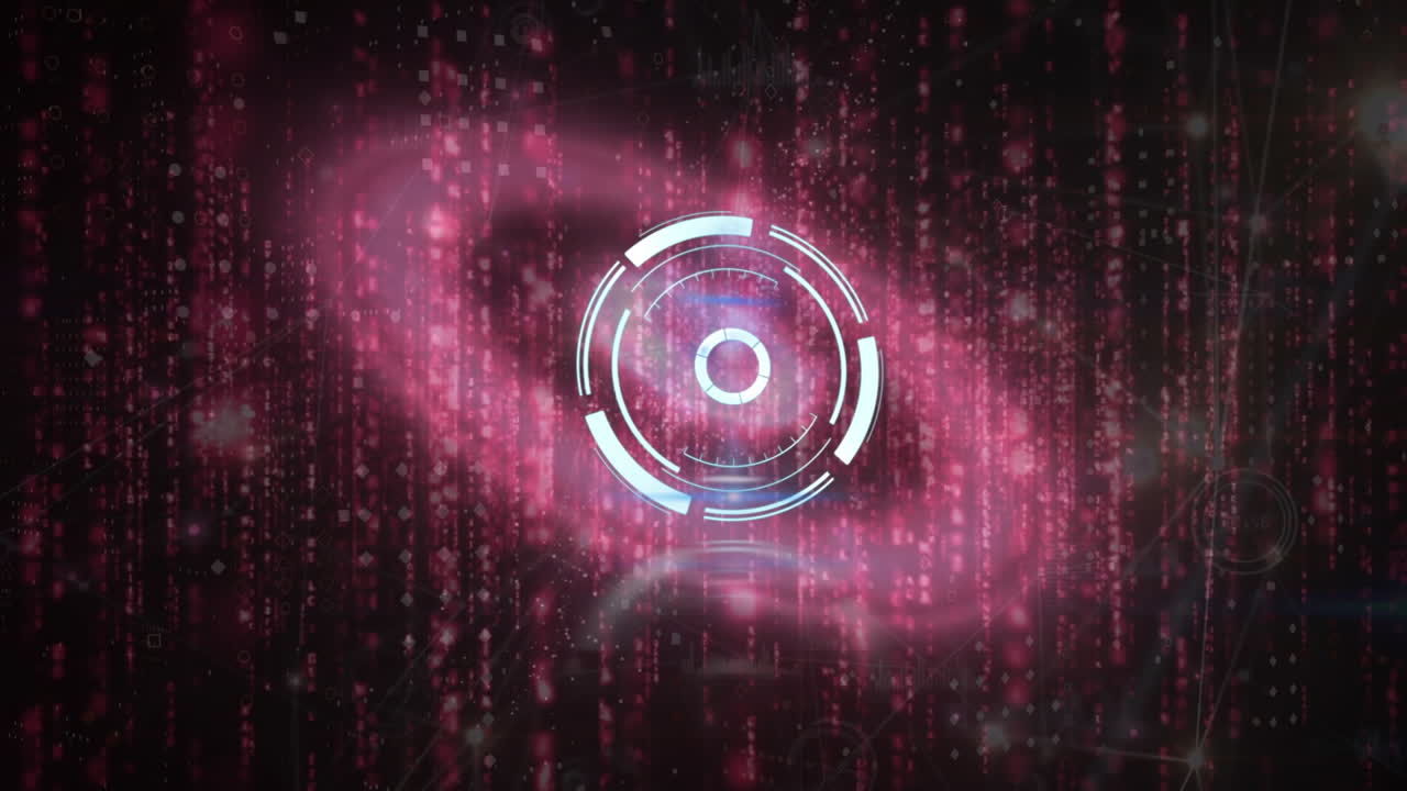 animación del escaneo del alcance sobre el procesamiento de datos