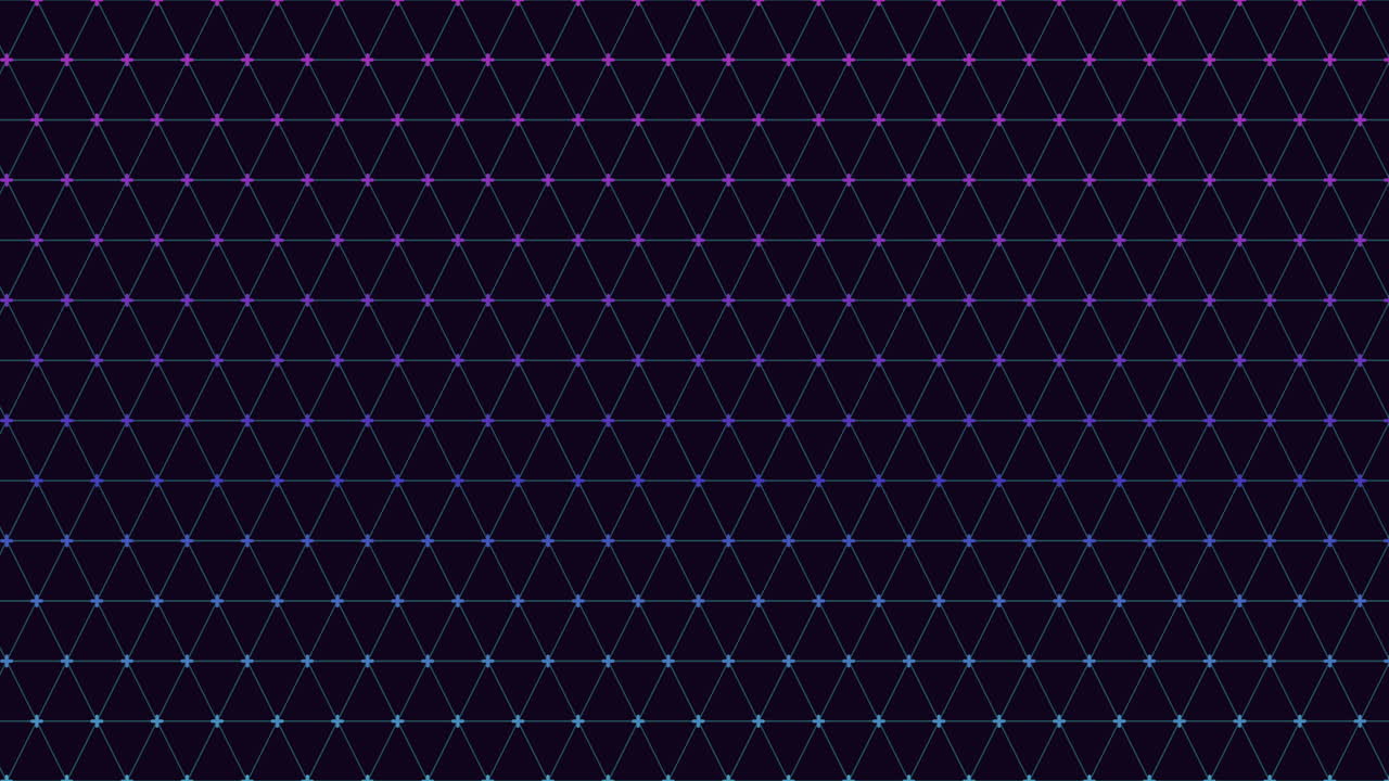 A visually appealing seamless pattern featuring blue and purple dots on a dark backdrop. The dots are arranged in a grid pattern with a slightly staggered layout, creating a symmetrical square design